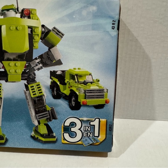 LEGO Creator 31007 Power Mech NEW! 3-in-1 Helicopter Pickup Truck Lime Green - Picture 10 of 10